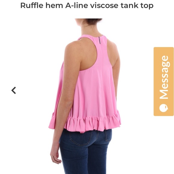 BNWT MSGM Ruffle Hem Tank Top - Picture 9 of 9
